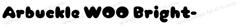 Arbuckle W00 Bright字体转换